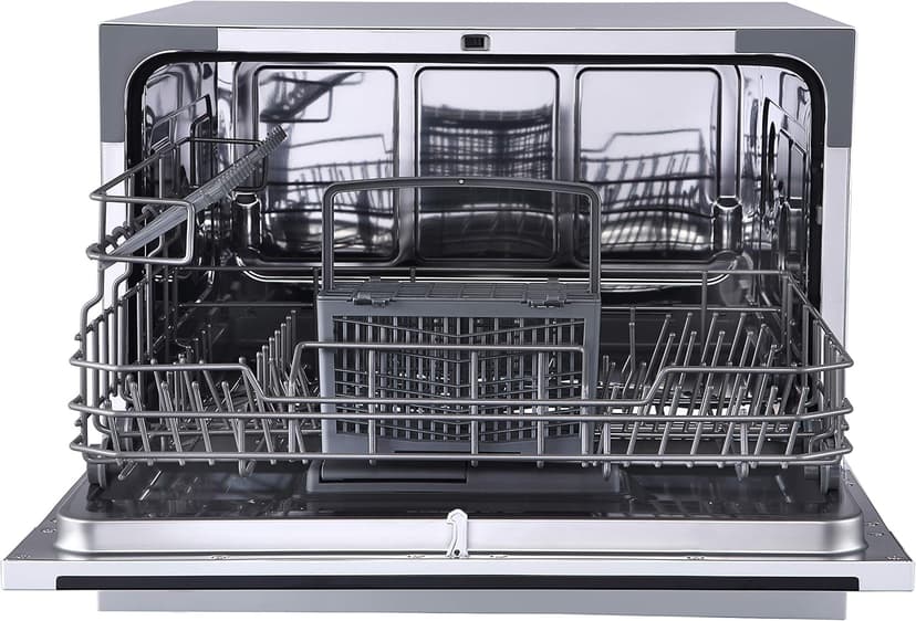 Farberware Portable Countertop Dishwasher - 7-Program System for Home, RV, and Apartment - Wash Dishes, Glass, and Baby Products - Hookup Required
