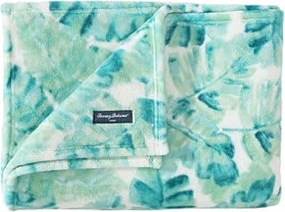 Tommy Bahama Tommy Bahama - Throw Blanket, Plush Fleece Bedding, Tropical Bedding Set for Bed or Couch (Weekend Green, 50" x 70")