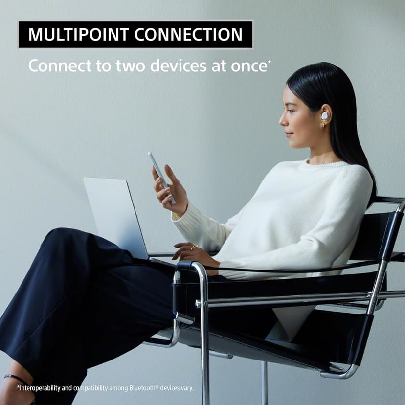 Sony WF-C710N Truly Wireless Noise-Canceling Earbuds with up to 30-Hour Battery Life, Lightweight and Secure, Black