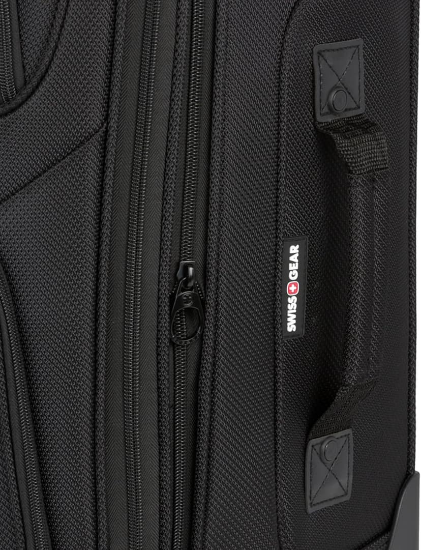 SwissGear Sion Softside Expandable Luggage, Black, Carry-On 21-Inch
