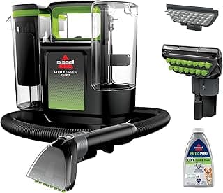 Bissell Little Green® Max Pet Portable Carpet and Upholstery Deep Cleaner, Car/Auto Detailer, with Self-Cleaning Tough Stain Tool and Pet Hair Removal Tool (3860)