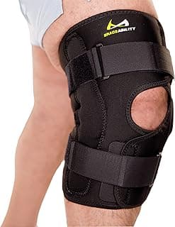 BraceAbility Obesity Hinged Knee Brace - Overweight to Plus Size Wrap Around Support for Womens and Mens Arthritis Treatment, Bariatric Joint Pain Relief, Kneecap Instability, Ligament Weakness (4XL)