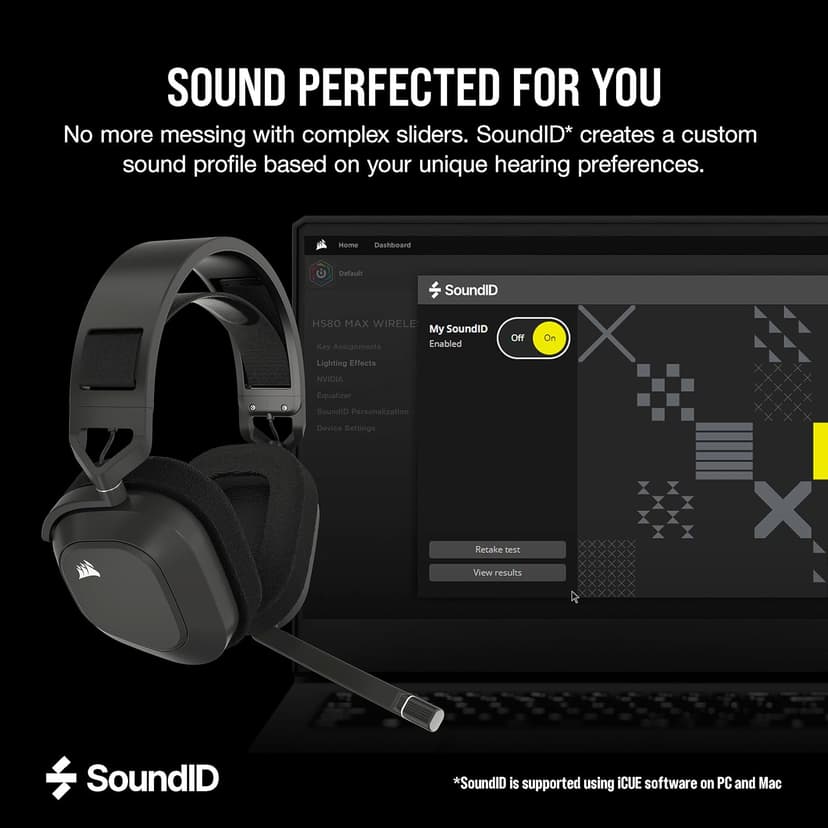 Corsair HS80 MAX Wireless Multiplatform Gaming Headset with Bluetooth – Dolby Atmos – Broadcast Quality Microphone – iCUE Compatible – PC, Mac, PS5, PS4, Mobile – Steel Gray