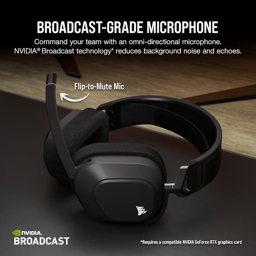 Corsair HS80 MAX Wireless Multiplatform Gaming Headset with Bluetooth – Dolby Atmos – Broadcast Quality Microphone – iCUE Compatible – PC, Mac, PS5, PS4, Mobile – Steel Gray