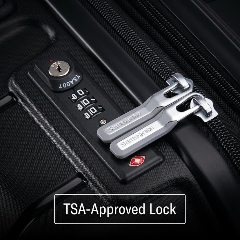 Samsonite Freeform 23-Inch Hardside Carry-On Luggage with Spinner Wheels - Hardshell Carry-On Suitcase - TSA, Airline-Approved - Expandable Hard Shell, Smooth Rolling Wheels for Lightweight Travel.