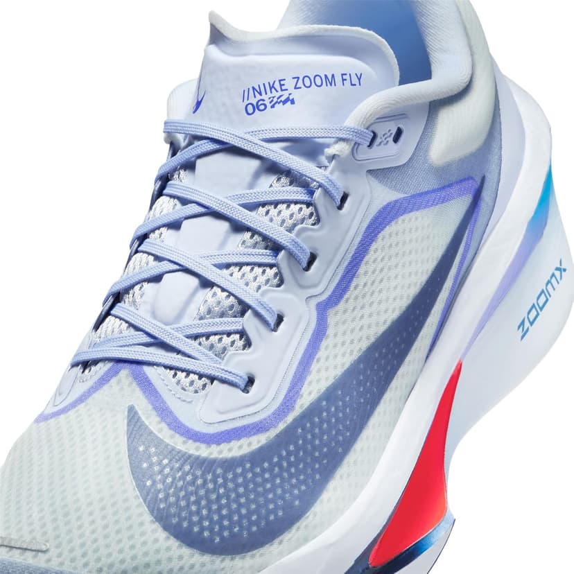 Nike Zoom Fly 6 Men's Road Racing Shoes (FN8454-002, Ghost/Football Grey/Blue Lightning/Blue Void)