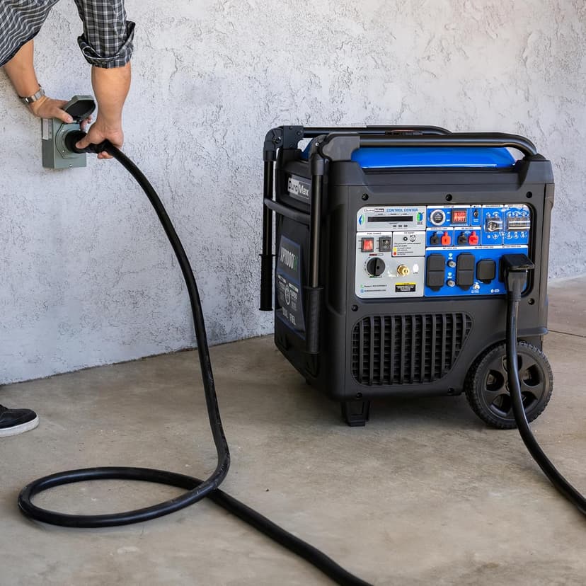 DuroMax XP11000iH 11,000-Watt Dual Fuel Portable Digital Inverter Generator - Gas & Propane, Remote Electric Start, Transfer Switch Ready, RV & Emergency Ready