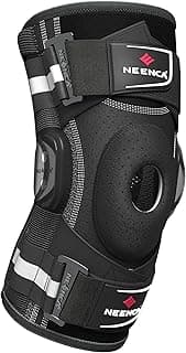 NEENCA Professional Knee Brace for Knee Pain, Hinged Knee Support with Patented X-Strap Fixing System, Medical for Pain Relief, Arthritis, Meniscus Tear, ACL, PCL, MCL, Runner, Sport -FSA/HSA Eligible