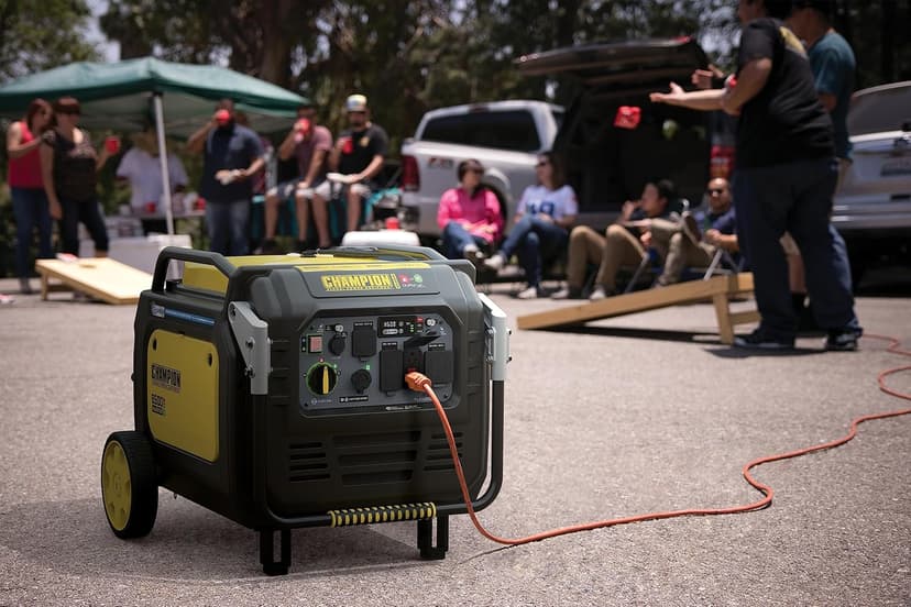 Champion Power Equipment 8500-Watt Electric Start Dual Fuel Home Backup Portable Inverter Generator with Quiet Technology and CO Shield