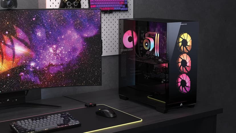 Corsair Vengeance i7600 Gaming PC – Liquid Cooled Intel® Core™ Ultra 7-265KF CPU, NVIDIA® GeForce RTX™ 4070Ti Super GPU, 32GB Vengeance RGB DDR5 Memory, 1TB M.2 NVMe SSD – Black