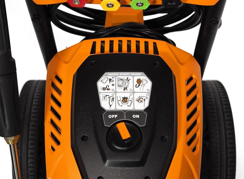 Generac 8888 2700 PSI 1.2 GPM Electric-Powered Residential Pressure Washer - Powerful & Efficient Cleaning - Portable, Ideal for Home Use - 50-State/CARB Compliant