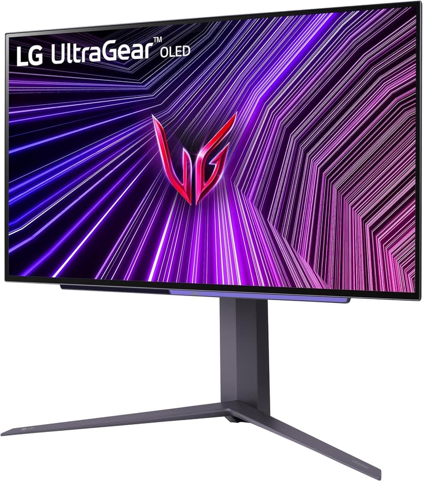 LG ‎27GS95QE 27-inch Ultragear OLED Gaming Monitor QHD 1440p 240Hz 0.03ms DisplayHDR True Black 400 AMD FreeSync Premium Pro NVIDIA G-Sync HDMI 2.1 DisplayPort Tilt/Height/Swivel Stand Black