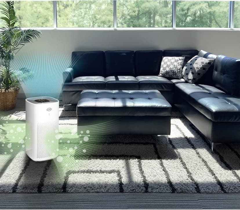 Clorox Air Purifiers for Home, True HEPA Filter, Large Rooms up to 1,500 Sq Ft, Removes 99.9% of Mold, Viruses, Wildfire Smoke, Allergens, Pet Allergies, Dust, AUTO Mode, Whisper Quiet
