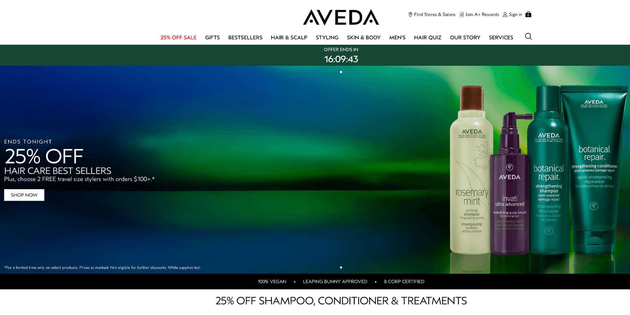 Aveda.com Promo Codes for December 2025