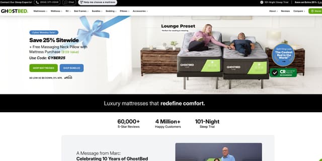 GhostBed.com Promo Codes for January 2026