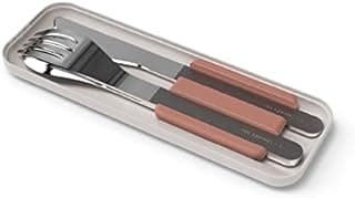 monbento MB Slim Box pink Moka Cutlery Set for Bento box - Trio Knife - 3 Pieces Fork Spoon Knife - Perfect for Outdoor/Work Lunch