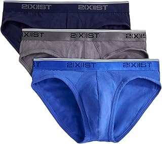 2(X)IST 2(X) IST mens Cotton Stretch No Show Brief 3-pack