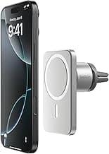 Belkin MagSafe Vent Mount Pro - MagSafe Phone Mount for Car, Magnetic Phone Holder Compatible with iPhone 17, 16, 15, Series, 14 Series, Pixel 10, and More - Gray