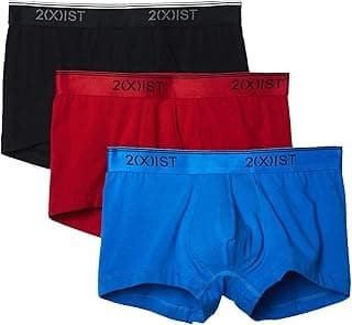 2(X)IST 2(X) IST mens Cotton Stretch No Show Trunk 3-pack