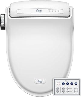 Bio Bidet BB1000 Electric Bidet Toilet Seat, Warm Water with Air Dryer, Heated Seat with Slow Close Lid, Remote Control, Elongated White