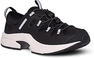 Dr. Comfort Earhart Women's Waterproof Orthopedic Utility Shoes, Breathable Diabetic Sneakers with Slip-On Quick-Tie Laces