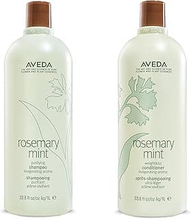 Aveda Rosemary Mint Purifying Shampoo & Conditioner Duo | Clarifying Shampoo | Lightweight Conditioner for Normal to Oily Hair | Fine to Medium Hair Types | 97%+ Naturally Derived* | Liter Size