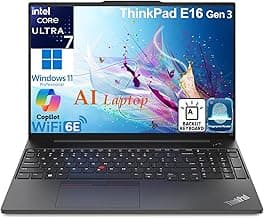 Lenovo ThinkPad E16 Gen 3 Business Laptop Computer, Intel 16-Core Ultra 7 255H (Beat i9-13900H), 32GB DDR5 RAM, 2TB PCIe SSD, 16" FHD+, WiFi 6E, Bluetooth 5.3, Webcam, Numeric Keypad, Windows 11 Pro