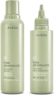 Aveda Pure Abundance Shampoo + Conditioning Rinse Full Size Set | Lightweight Volumizing Shampoo + Conditioner For Fine Hair | Vegan | 5 Fl Oz