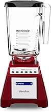 Blendtec Total Classic Original Blender - WildSide+ Jar (90 oz) - Professional-Grade Power - 6 Pre-programmed Cycles - 10-speeds - Red