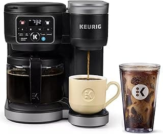 Keurig KD5600 K-Duo Hot & Iced Single Serve & Carafe Coffee Maker, 72oz Reservoir, MultiStream Technology (Gen 2), Black (Renewed)