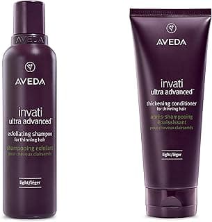 Aveda Invati Ultra Advanced Exfoliating Shampoo & Thickening Conditioner Light Duo | for Fine to Medium Thinning Hair Types | Normal to Oily Scalp | Part of 4-Step System | 6.7 Fl Oz