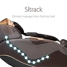 Inner Balance Jin 2.0 - Deluxe Heated SL Track Zero Gravity Massage Chair | Full Body Compression | Lumbar Heat Therapy | 6 Auto-Courses | Bluetooth Speaker (Espresso)