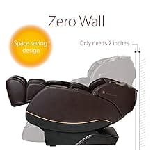 Inner Balance Jin 2.0 - Deluxe Heated SL Track Zero Gravity Massage Chair | Full Body Compression | Lumbar Heat Therapy | 6 Auto-Courses | Bluetooth Speaker (Espresso)