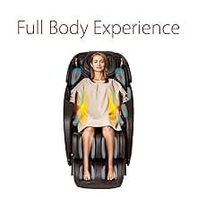 Inner Balance Jin 2.0 - Deluxe Heated SL Track Zero Gravity Massage Chair | Full Body Compression | Lumbar Heat Therapy | 6 Auto-Courses | Bluetooth Speaker (Espresso)