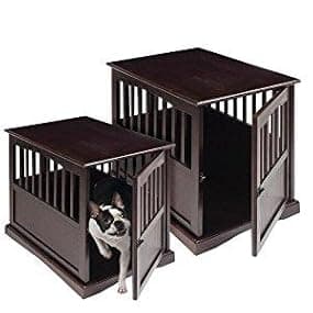 Casual Home Wooden Medium Pet Crate, End Table, Espresso