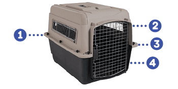 Petmate ASPEN PET Pet Porter Dog Kennel, Various Sizes, Made in USA
