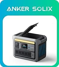 Anker Portable Power Station SOLIX C300, 288Wh LiFePO4 Battery, 300W (600W Surge) Solar Generator, 140W Two-Way Fast Charging, for Outdoor Camping, Traveling, and Emergencies (Solar Panel Optional)