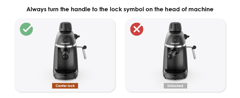 Espresso Coffee Machine Cappuccino Latte Maker 3.5 Bar 1-4 Cup with Steam Milk Frother, Black