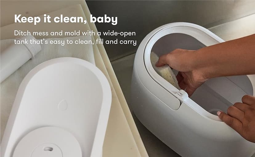 Frida Baby 3-in-1 XL Top Fill Humidifier for Bedroom, Allergy Relief, 6L Tank Cool Mist Humidifier for Large Rooms + Diffuser, Nightlight, Auto Shut-Off, Quiet, Carry Handle, Essential Oil Diffuser