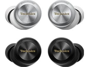 Technics Reference Class Hi-Fi Wireless Earbuds, Dolby Atmos with Head Tracking, Adaptive Noise Cancelling, 3 Device Multipoint, 10-hr Battery, Wireless Charging, Improved Fit - EAH-AZ100-K (Black)