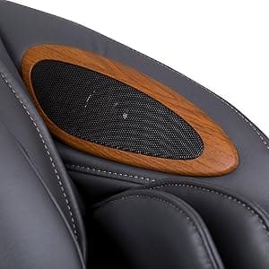 Human Touch Quies Zero Gravity Massage Chair, Full Body Back, Leg, Shoulder Acupressure, 9 Programmed S & L Track Massages, Dual Lumbar Heat w Extending Calf & Foot Massage, Built-in Speakers, Gray