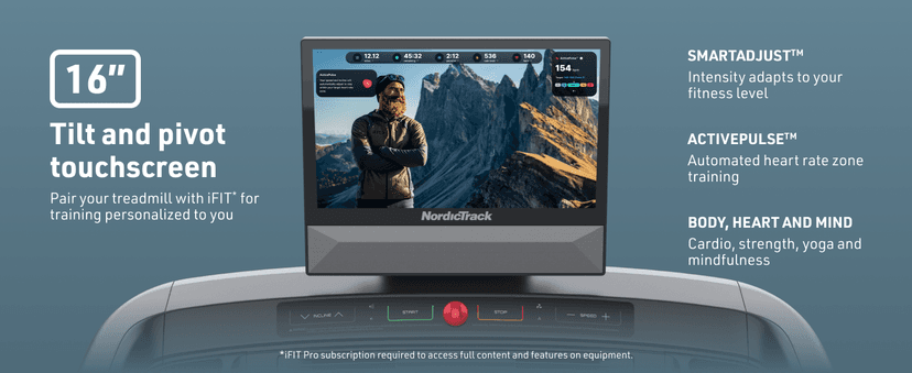 NordicTrack Commercial Series: Premium Foldable Treadmills, Incline & Decline, iFIT Membership Required to Access iFIT Content & Features