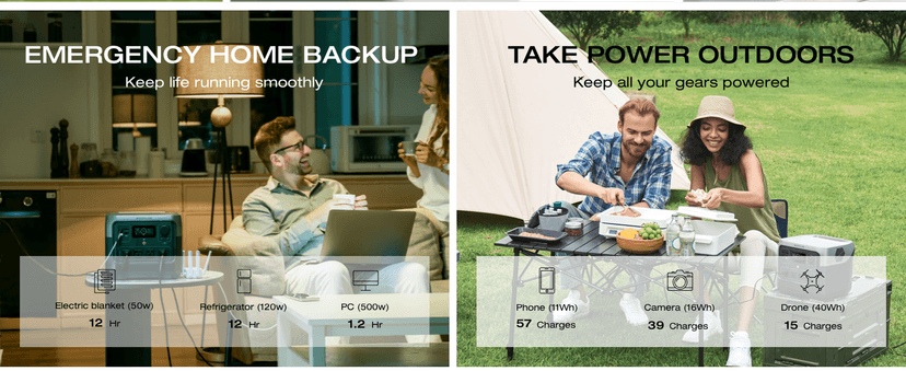 EF ECOFLOW Portable Power Station RIVER 2 Pro, 768Wh LiFePO4 Battery, 70 Min Fast Charging, 4X800W AC Outlets, Solar Generator for Outdoor Camping/RVs/Home Use