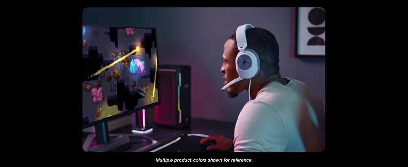 Corsair HS55 Stereo Gaming Headset (Leatherette Memory Foam Ear Pads, Lightweight, Omni-Directional Microphone, PC, Mac, PS5/PS4, Xbox Series X | S, Nintendo Switch, Mobile Compatibility) White