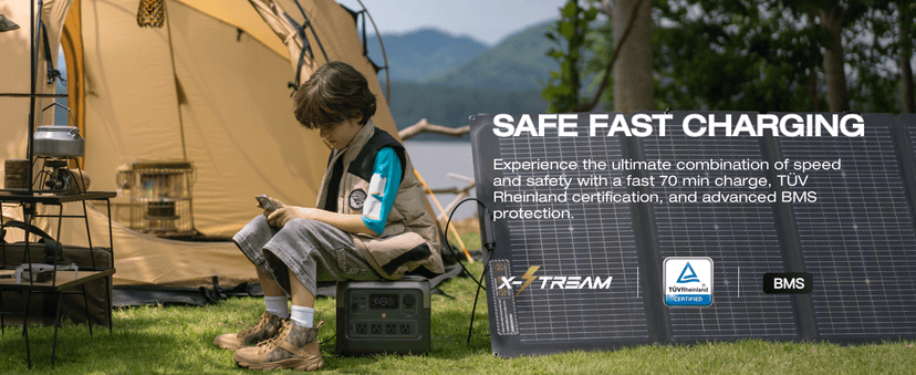 EF ECOFLOW Portable Power Station RIVER 2 Pro, 768Wh LiFePO4 Battery, 70 Min Fast Charging, 4X800W AC Outlets, Solar Generator for Outdoor Camping/RVs/Home Use