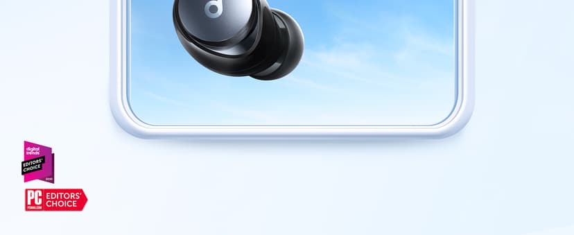 Soundcore by Anker Space A40 Adaptive Active Noise Cancelling Wireless Earbuds, Reduce Noise by Up to 98%, Ultra Long 50H Playtime, 10H Single Playtime, Hi-Res Sound, Comfortable Fit, Wireless Charge