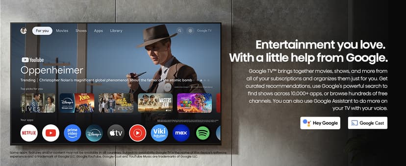 Hisense 55" Class U8 Mini-LED ULED 4K UHD Google Smart TV (55U8QG, 2025 Model) - QLED, Native 165Hz, VRR 288, Up to LD5600, 5000 Nits, HDR10+, Dolby Vision IQ · Atmos, IMAX Enhanced, 4.1.2 Ch Audio