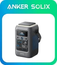 Anker Portable Power Station SOLIX C300, 288Wh LiFePO4 Battery, 300W (600W Surge) Solar Generator, 140W Two-Way Fast Charging, for Outdoor Camping, Traveling, and Emergencies (Solar Panel Optional)