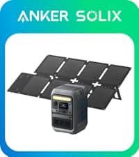 Anker Portable Power Station SOLIX C300, 288Wh LiFePO4 Battery, 300W (600W Surge) Solar Generator, 140W Two-Way Fast Charging, for Outdoor Camping, Traveling, and Emergencies (Solar Panel Optional)