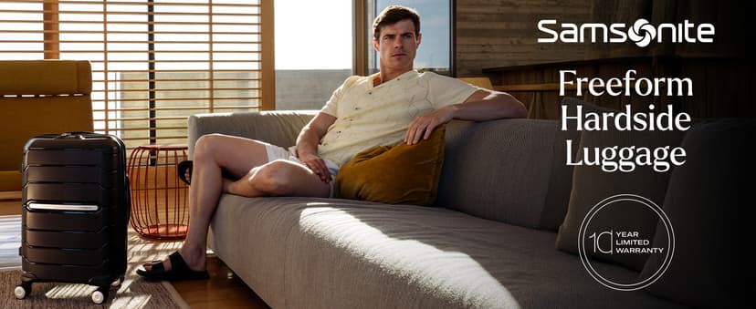 Samsonite Freeform 23-Inch Hardside Carry-On Luggage with Spinner Wheels - Hardshell Carry-On Suitcase - TSA, Airline-Approved - Expandable Hard Shell, Smooth Rolling Wheels for Lightweight Travel.